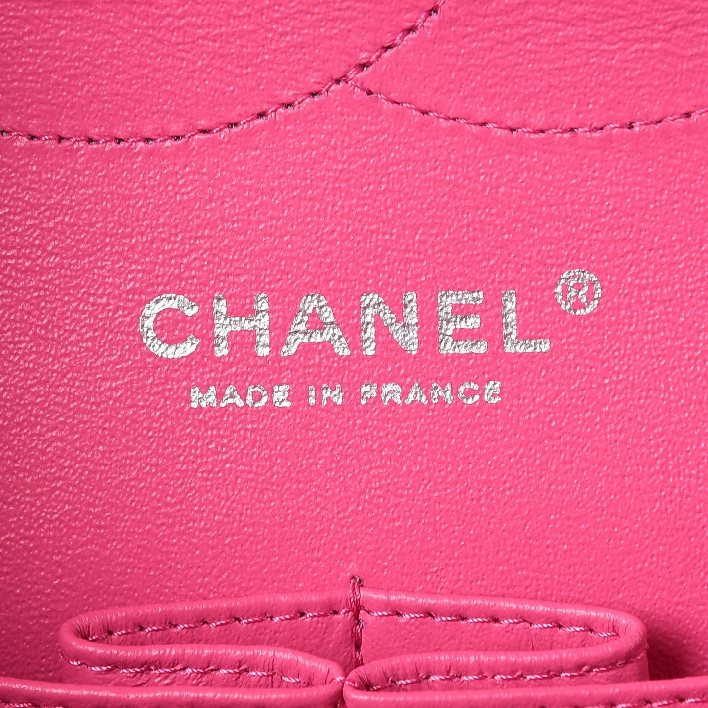 Iridescent Caviar Quilted Jumbo Double Flap Pink