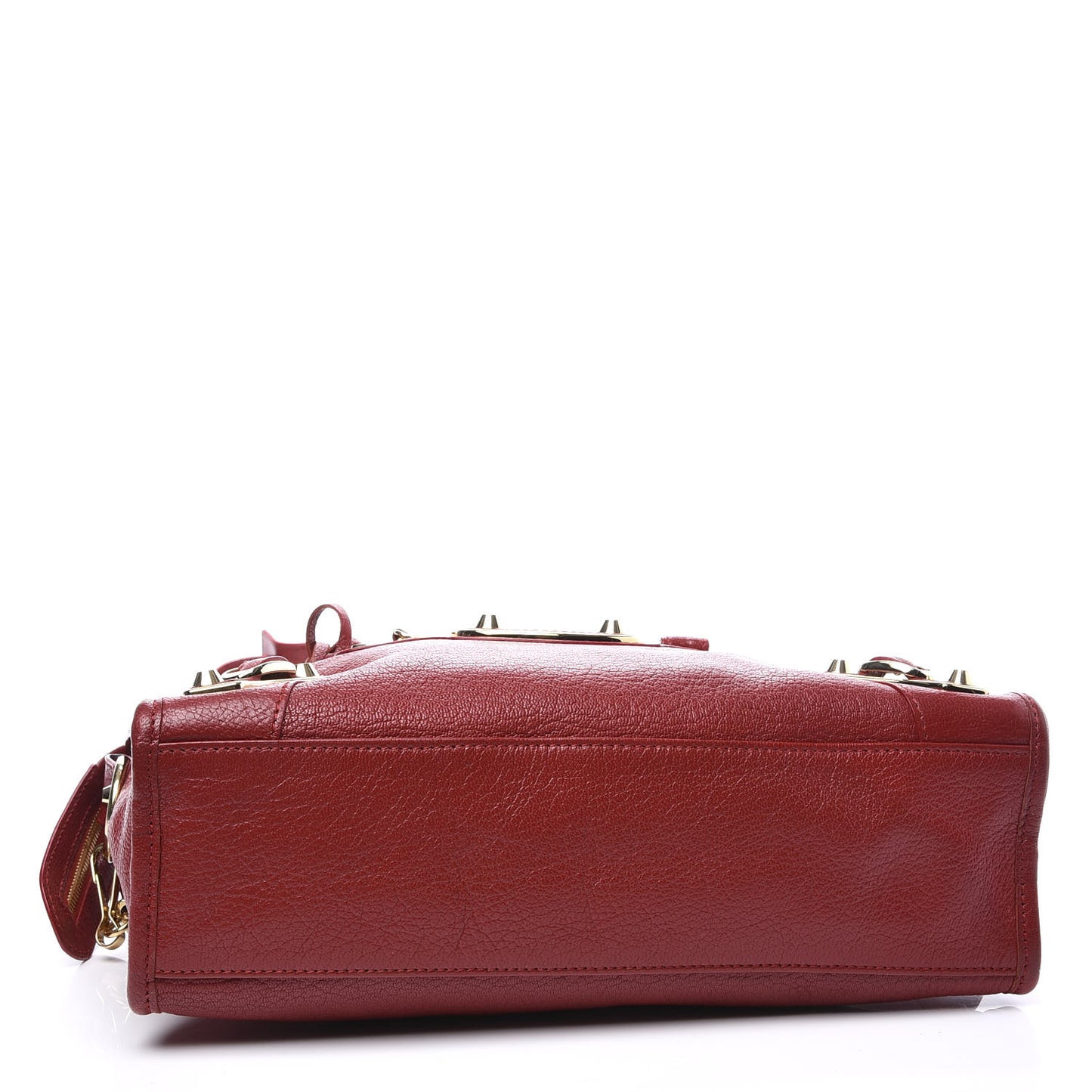 Chevre Gold Metallic Edge Hardware S City Rouge Groseille