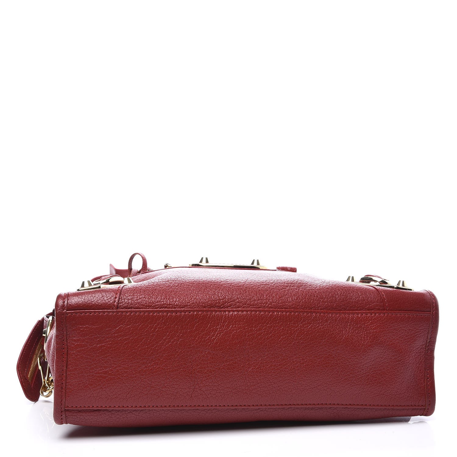 Balenciaga Chevre Gold Metallic Edge Hardware S City Rouge Groseille 4 of 12