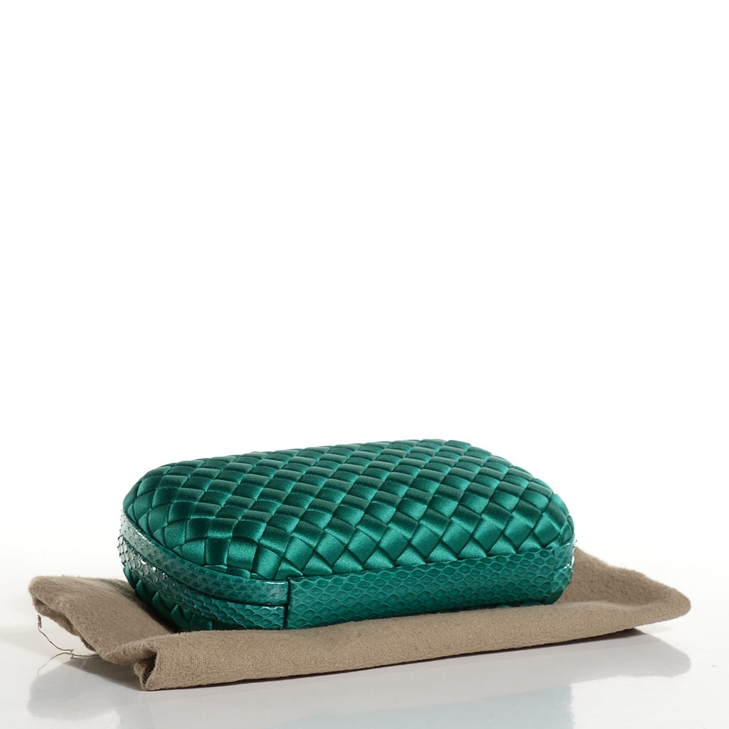 Satin Intreccio Impero Ayers Knot Clutch