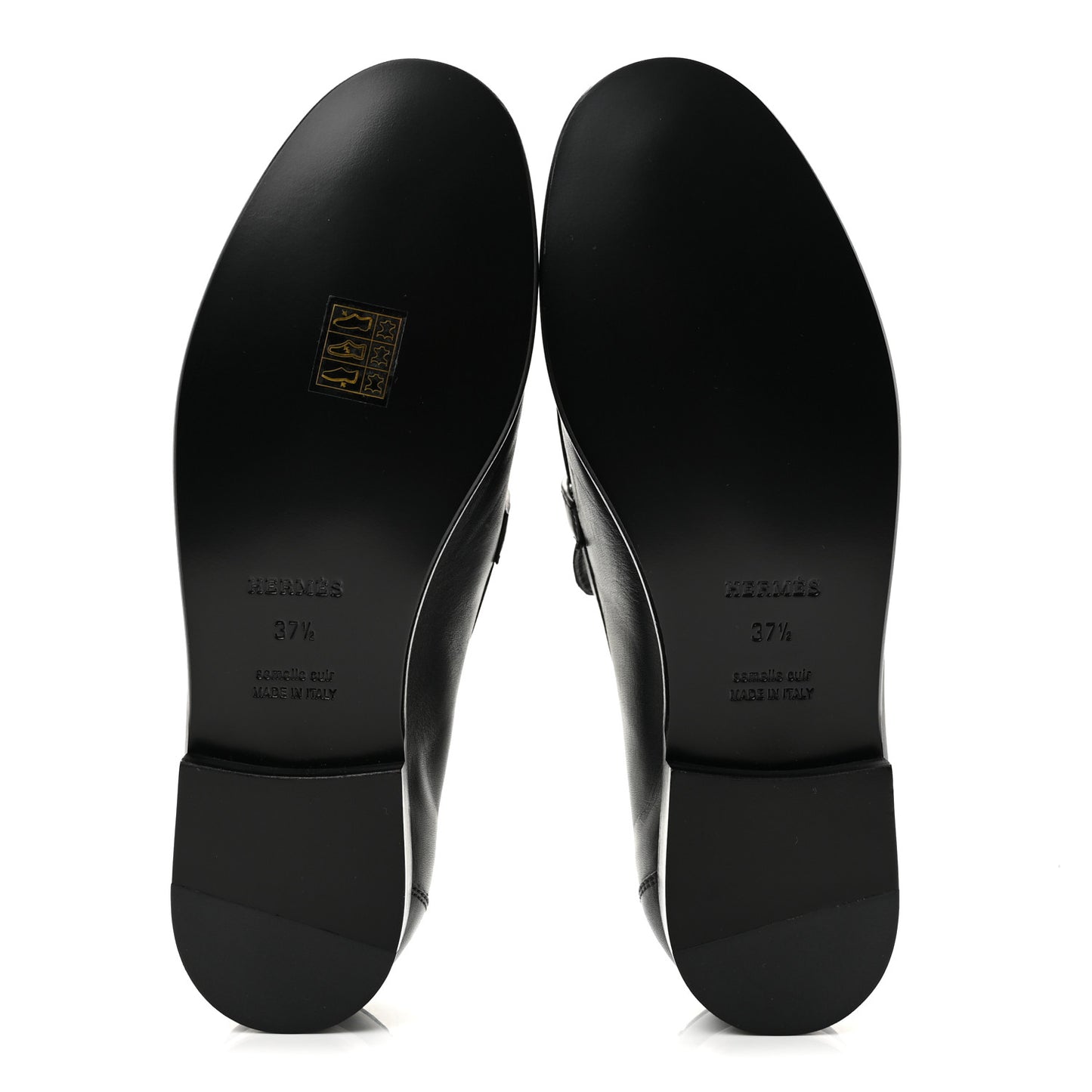 Calfskin Womens Destin Loafers 37.5 Black
