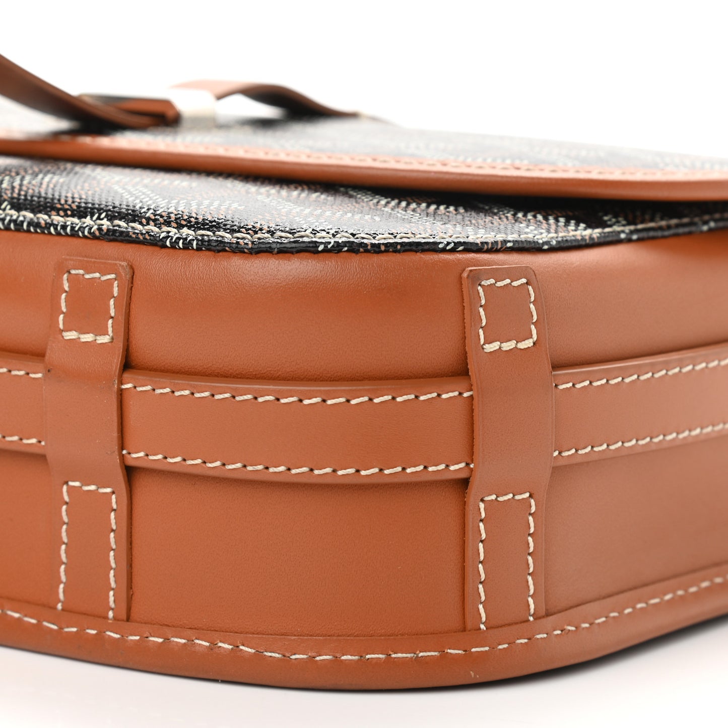 Goyardine Belvedere II PM Messenger Bag Black Gold