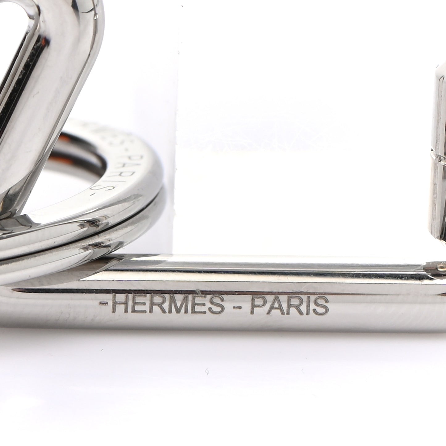 Palladium Cheval Key Ring
