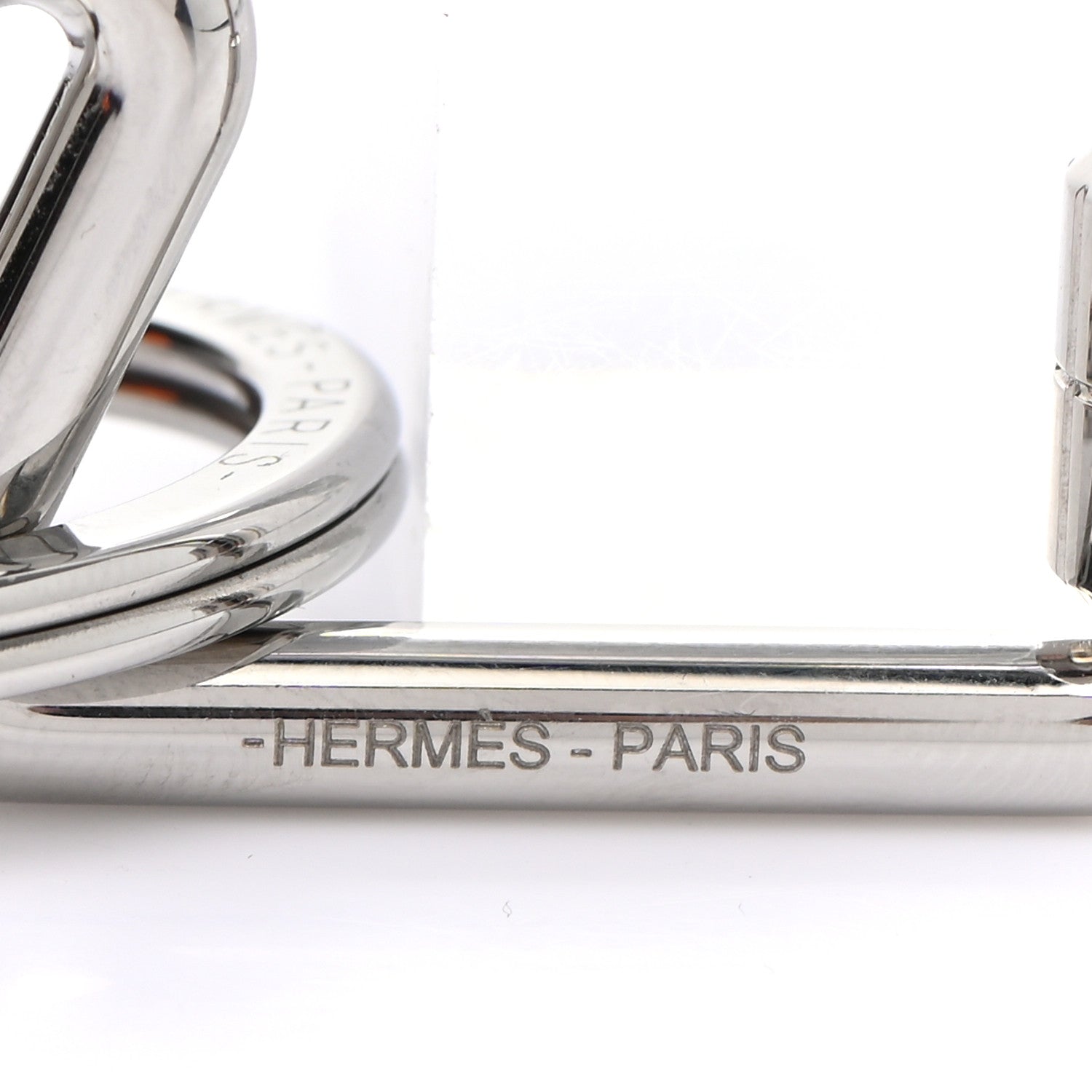 Hermes Palladium Cheval Key Ring 3 of 6