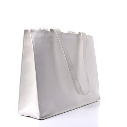 Chanel Caviar CC Tote White 4 of 13