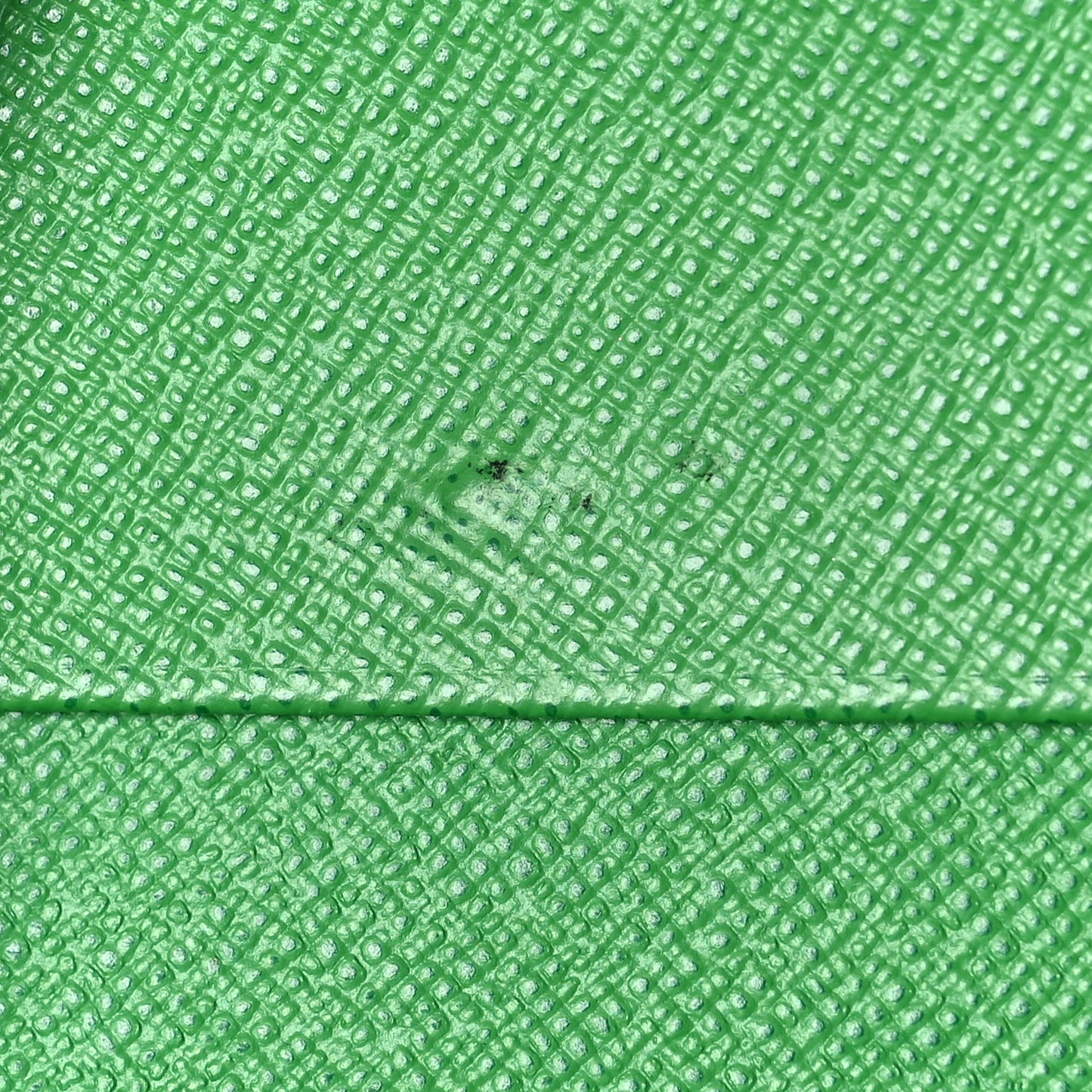 Monogram Perforated Compact Zipped Wallet Green