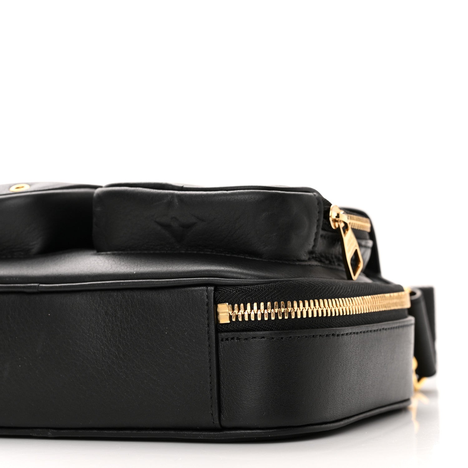 Louis Vuitton Calfskin Monogram Embossed Utility Bag Black 9 of 9