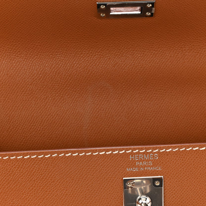 Hermes Madame Calfskin Kelly Sellier 25 Gold 8 of 12