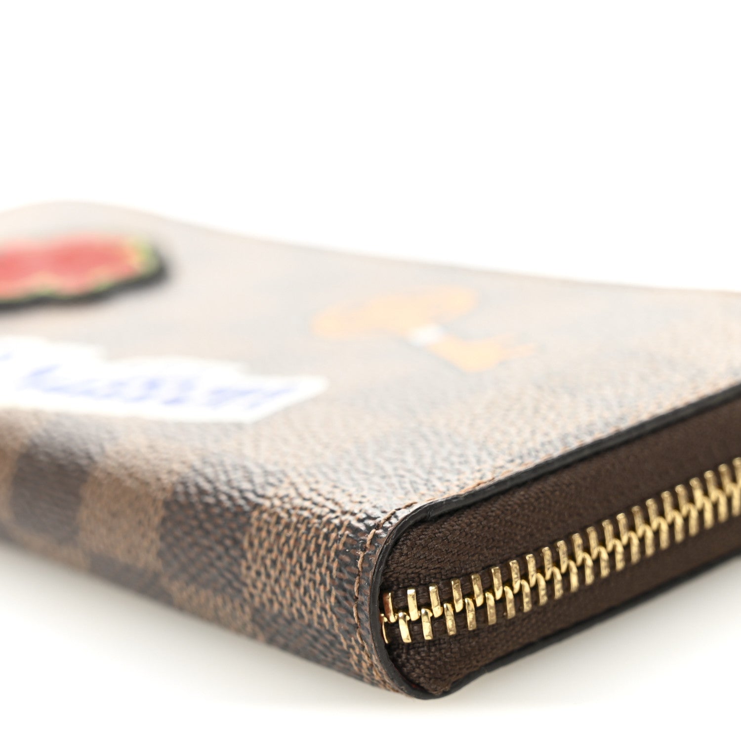 Louis Vuitton Damier Ebene Patches Clemence Wallet 10 of 11