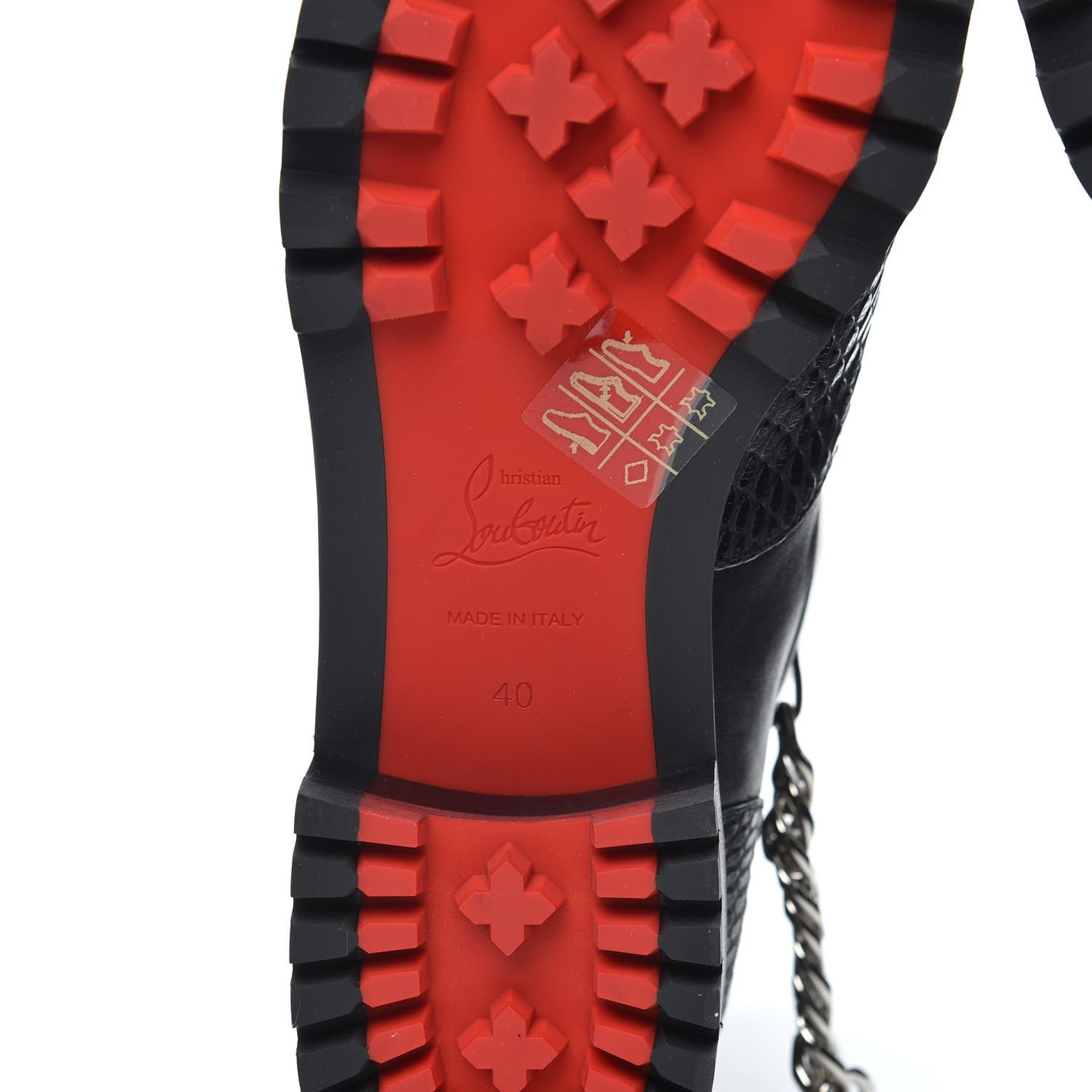 Calfskin Horse Guarda Flat Boot 40 Black