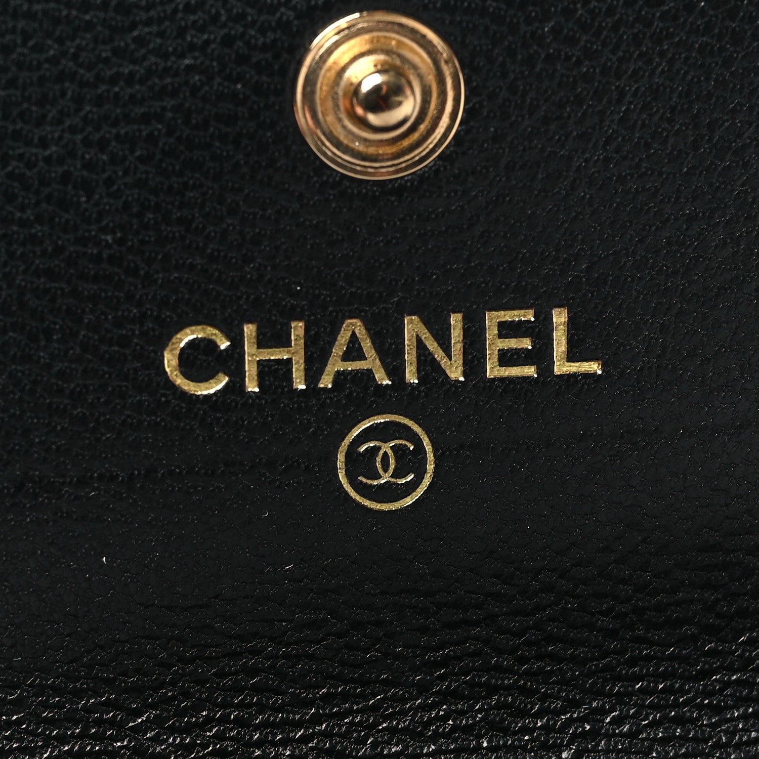 Chanel Lambskin Quilted Chanel 19 Flap Card Holder Black 6 of 9