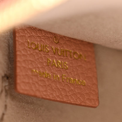 Louis Vuitton Empreinte Monogram Giant Neverfull MM Pochette Trianon Pink Cream 6 of 7