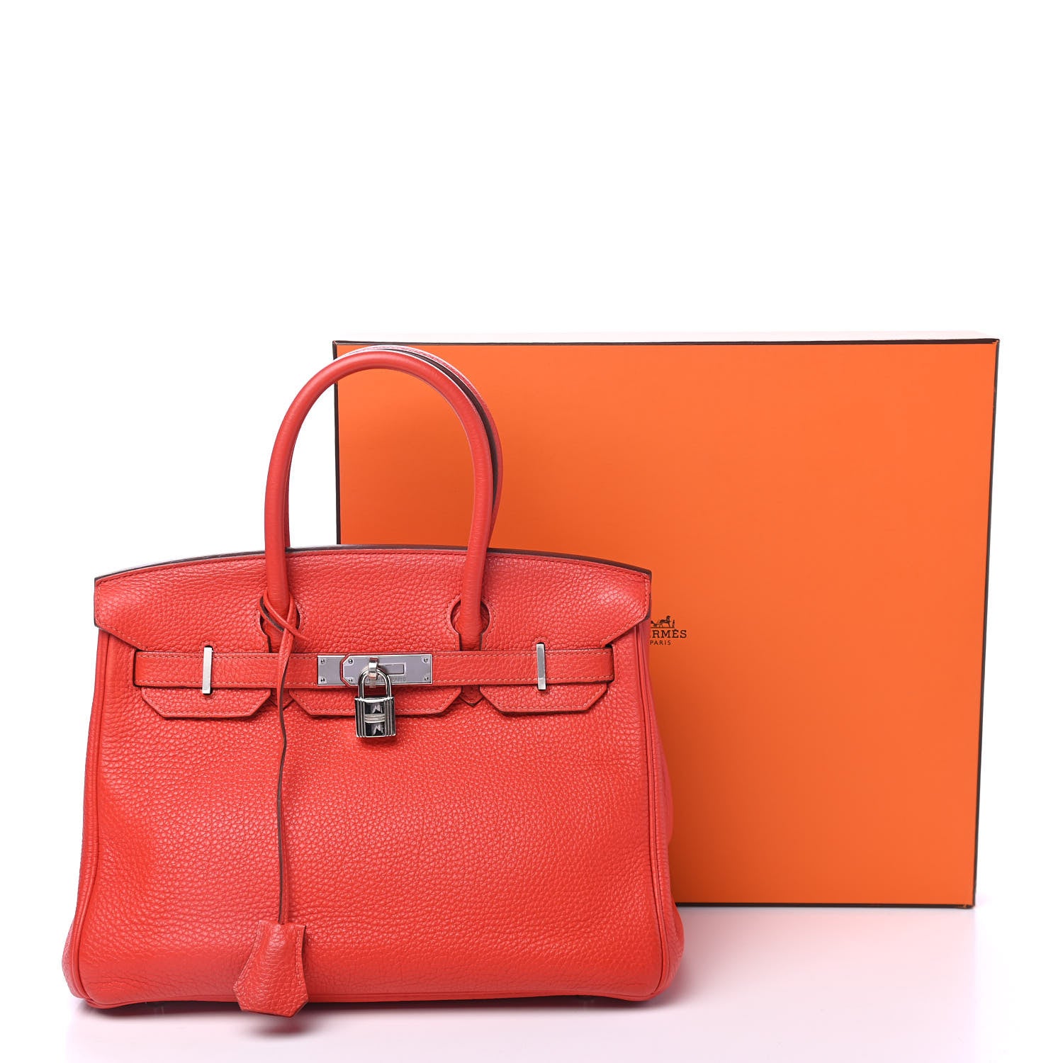Hermes Togo Birkin 30 Capucine 15 of 15