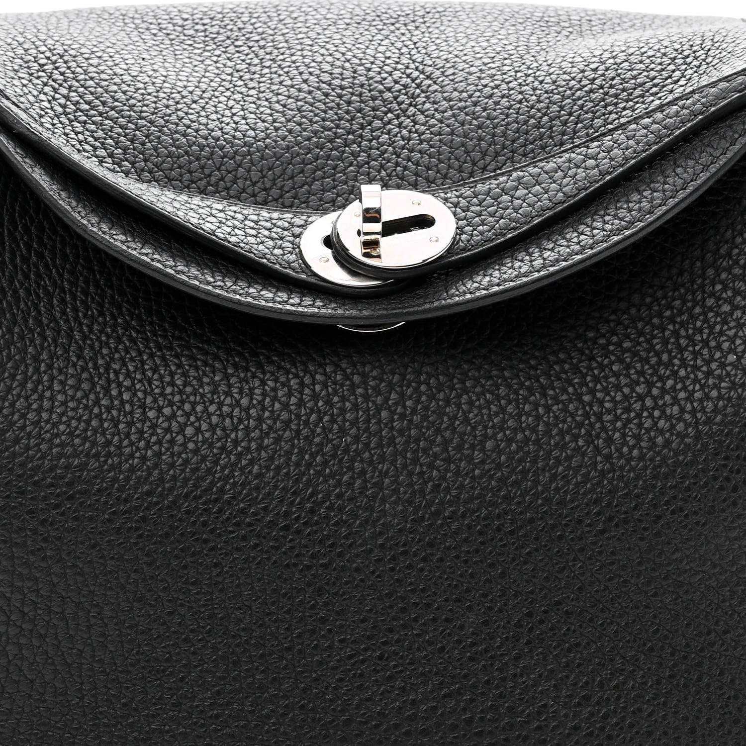 Hermes Taurillon Clemence Lindy 26 Black 8 of 11