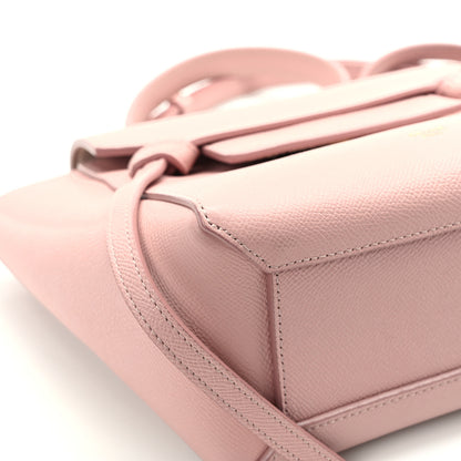 Celine Grained Calfskin Nano Belt Bag Vintage Pink 11 of 14