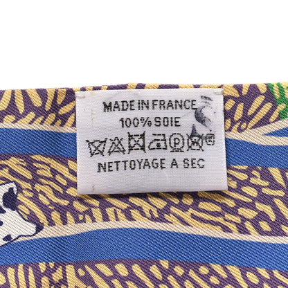 Hermes Silk En Liberte Twilly Jaune Vif Bleu Rouge 3 of 4