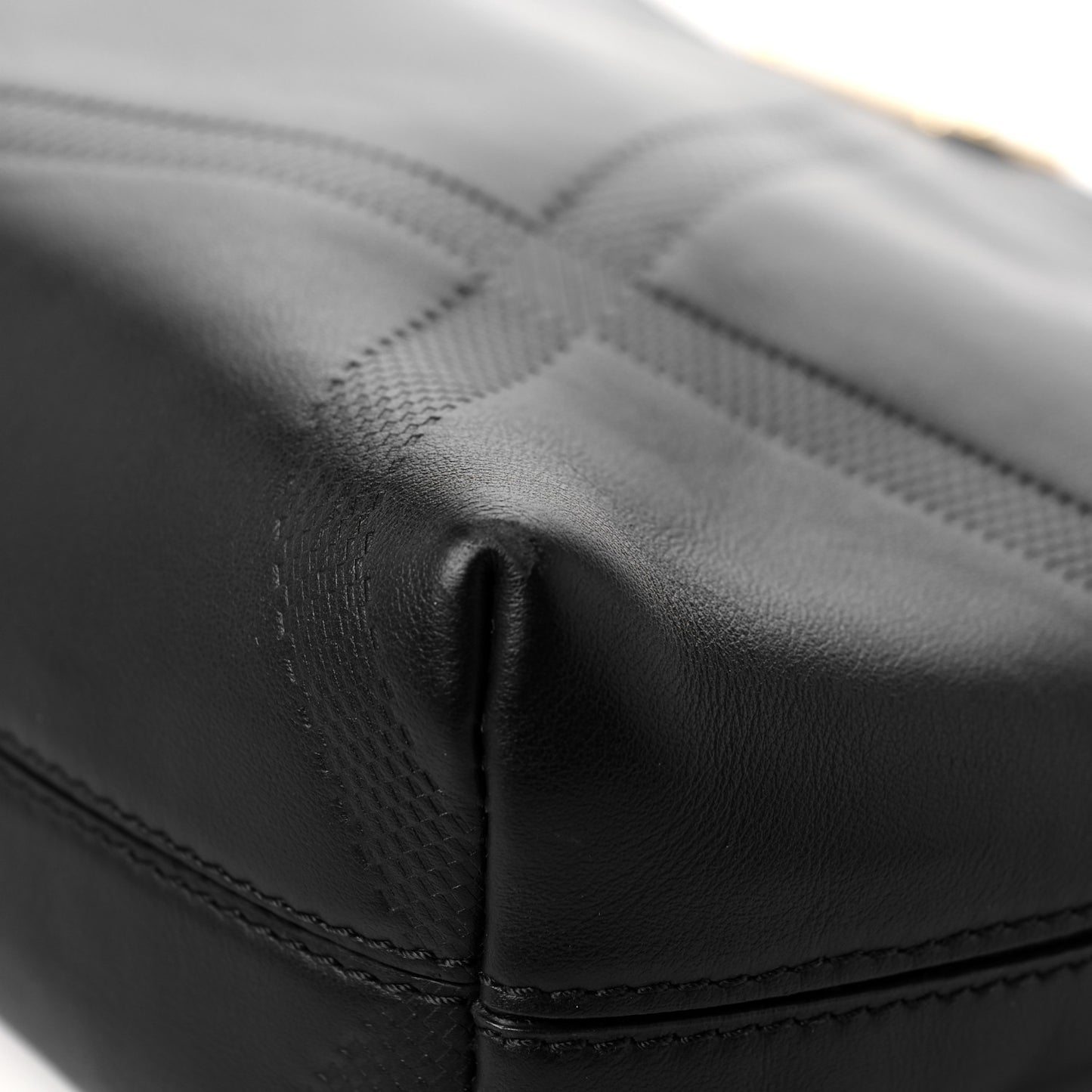 Calfskin Check Embossed Small Chichester Crossbody Clutch Bag Black