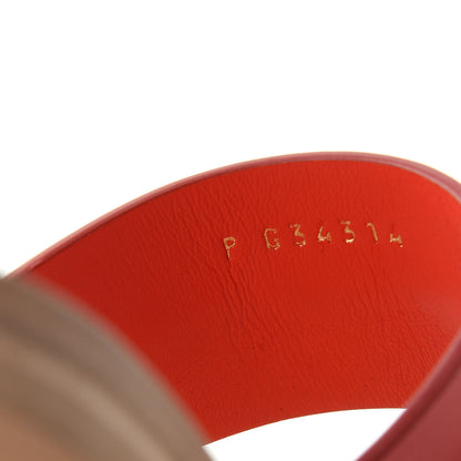 Chanel Calfskin Chain CC Sandals 39.5 Red 10 of 10