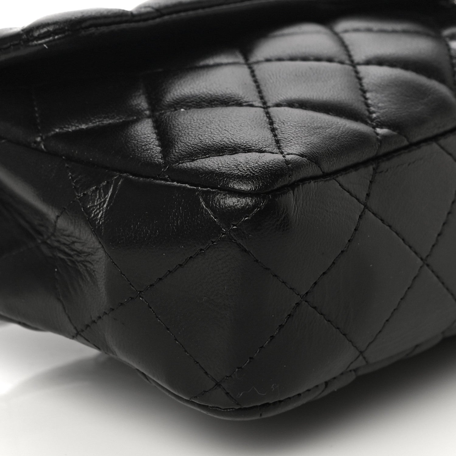 Chanel Lambskin Quilted East West Flap Black 9 of 13