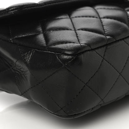 Chanel Lambskin Quilted East West Flap Black 9 of 13