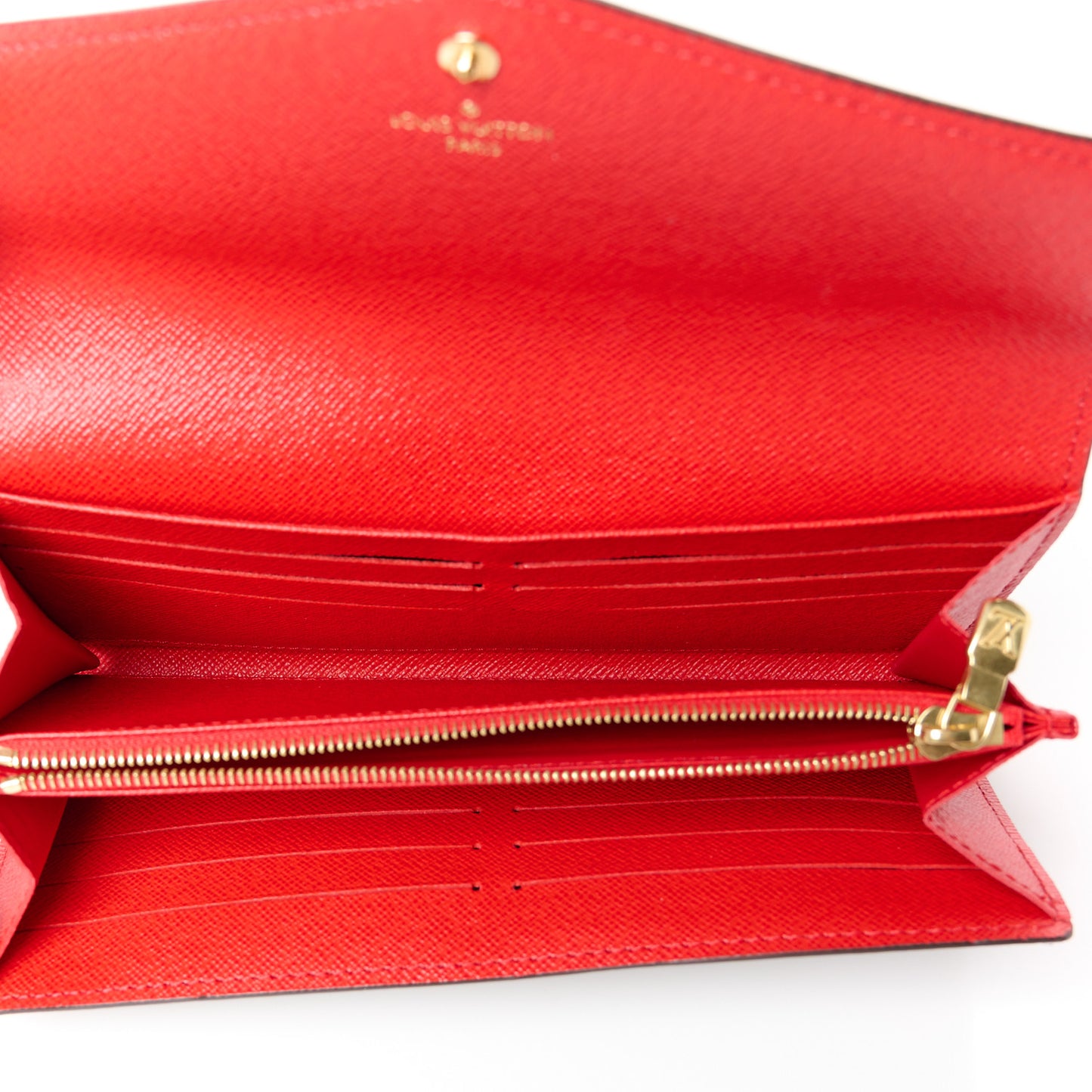 Monogram Sarah Wallet NM Coquelicot