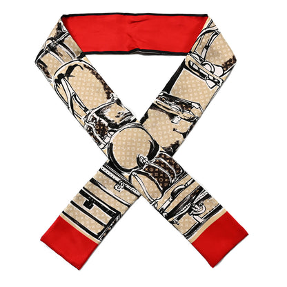Louis Vuitton Silk Monogram Trunks Bandeau Brown 1 of 4