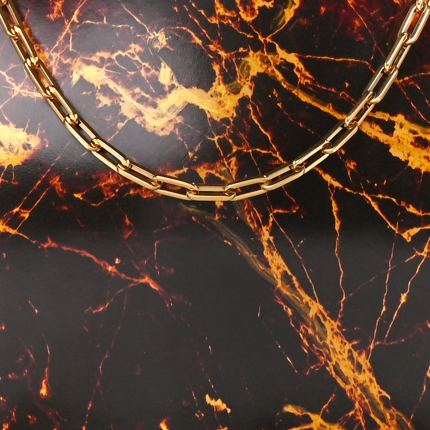 Bottega Veneta Spazzolato Calfskin Chain Clutch Gold Marble 7 of 11