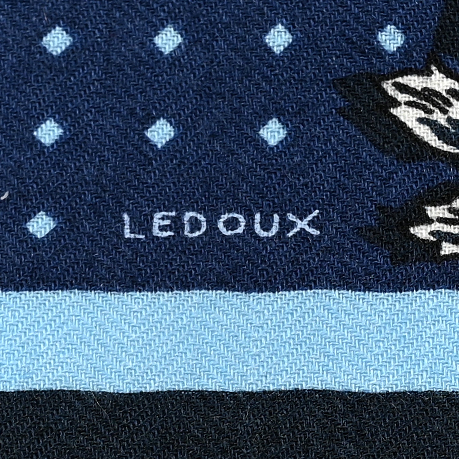 Hermes Silk Harnais De Cour Bandana Shawl 140 Marine Bleu Ciel 6 of 7