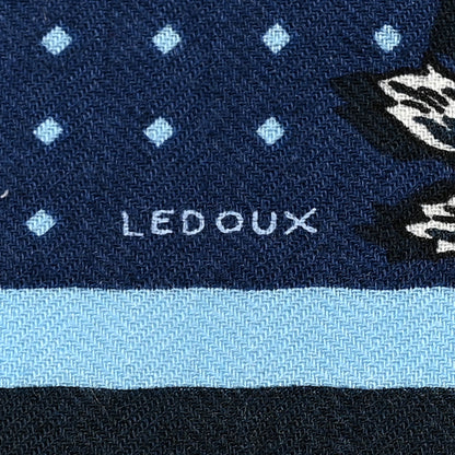 Hermes Silk Harnais De Cour Bandana Shawl 140 Marine Bleu Ciel 6 of 7