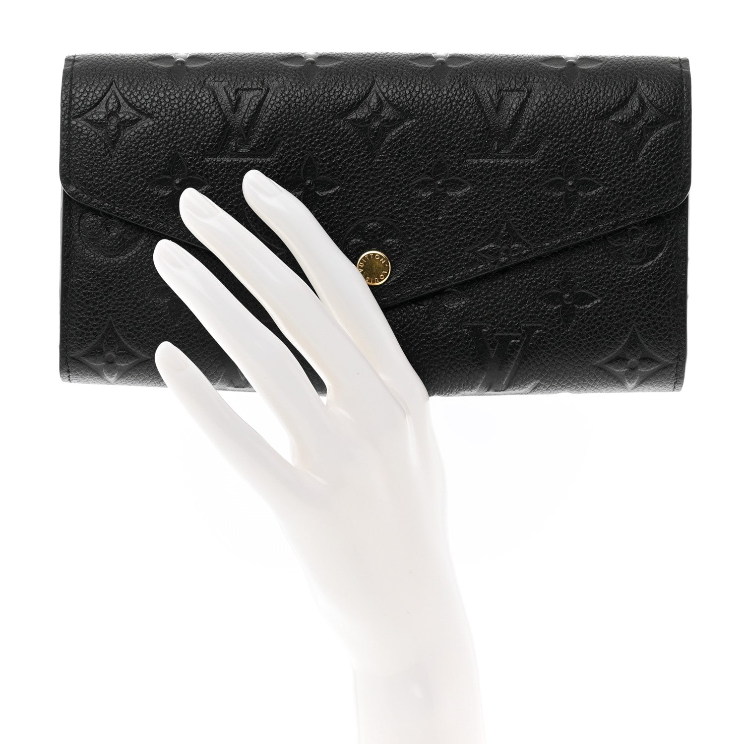 Louis Vuitton Empreinte Sarah Wallet NM Black 2 of 6
