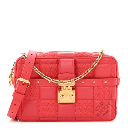 Louis Vuitton Lambskin Damier Quilt Troca PM Rose 1 of 14