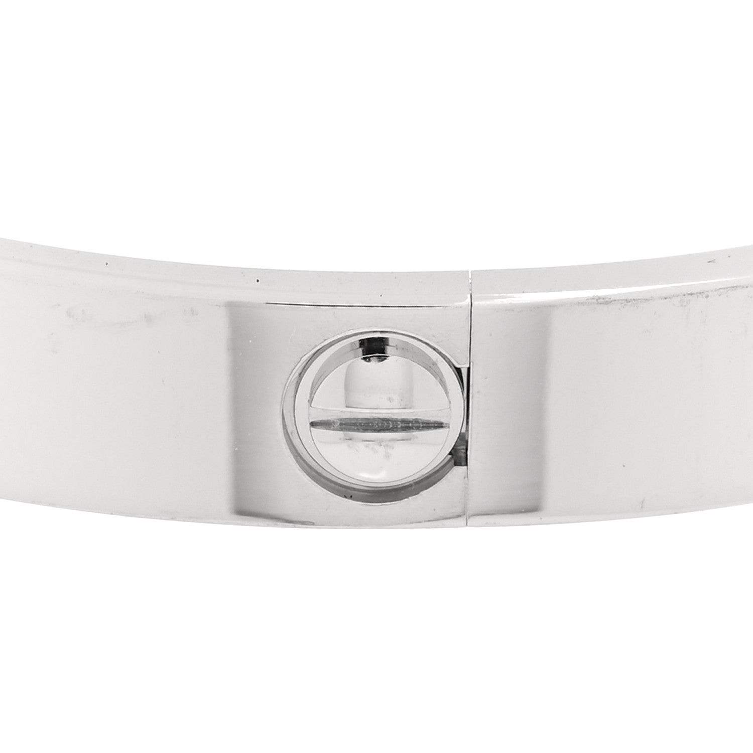 Cartier 18K White Gold 4 Diamond LOVE Bracelet 4 of 8
