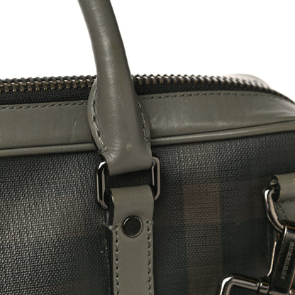 Burberry London Smoked Check Large Briefcase Grey 26 of 39