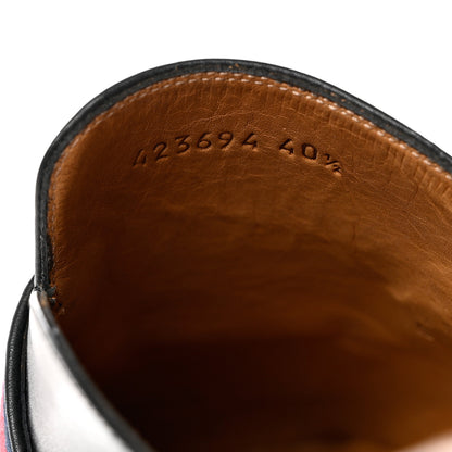 Gucci Calfskin Web Womens Peyton GG Slippers 40.5 Black 6 of 9