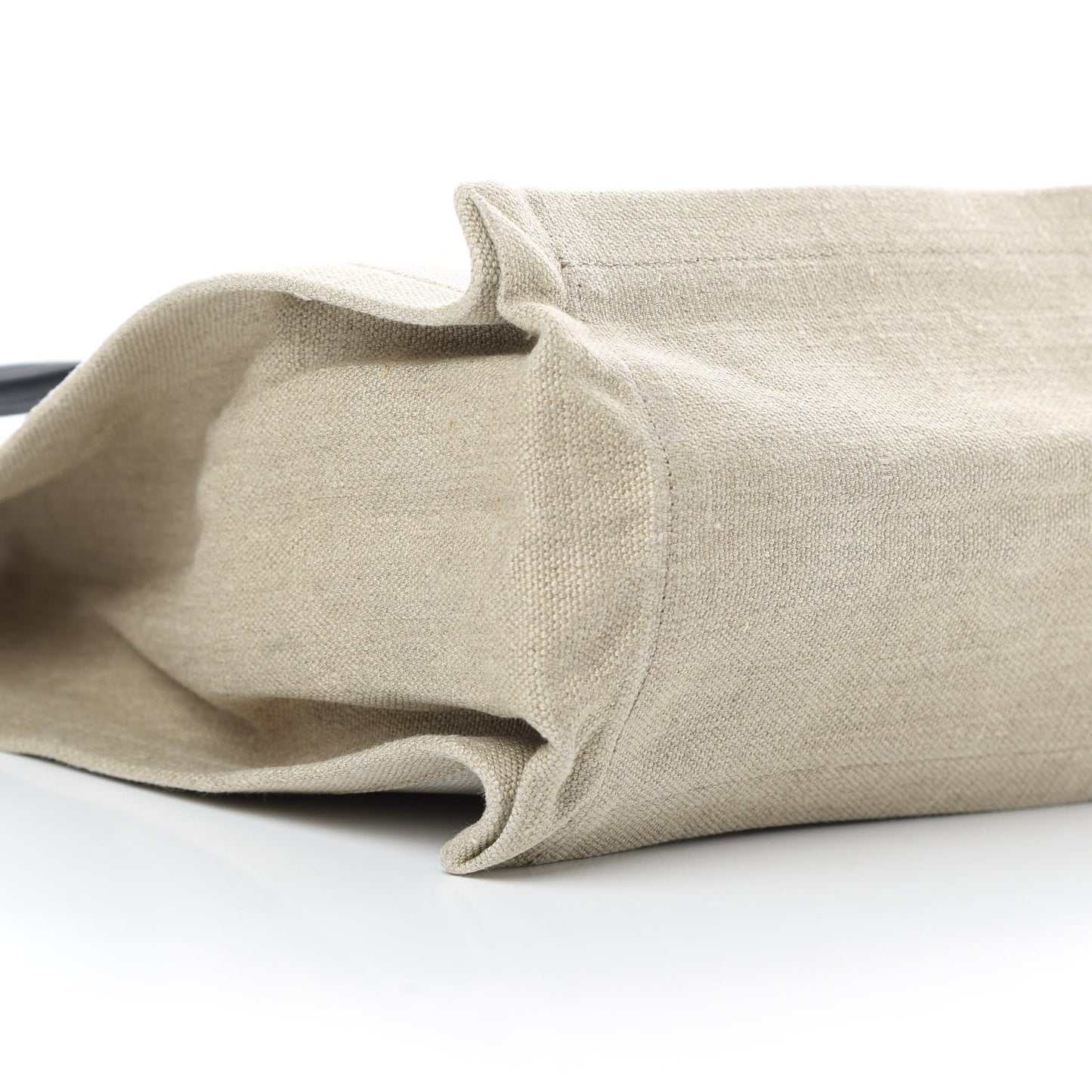 Linen Calfskin Rive Gauche Tote Optic White