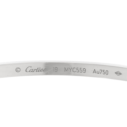 Cartier 18K White Gold Small LOVE Bracelet 19 4 of 4