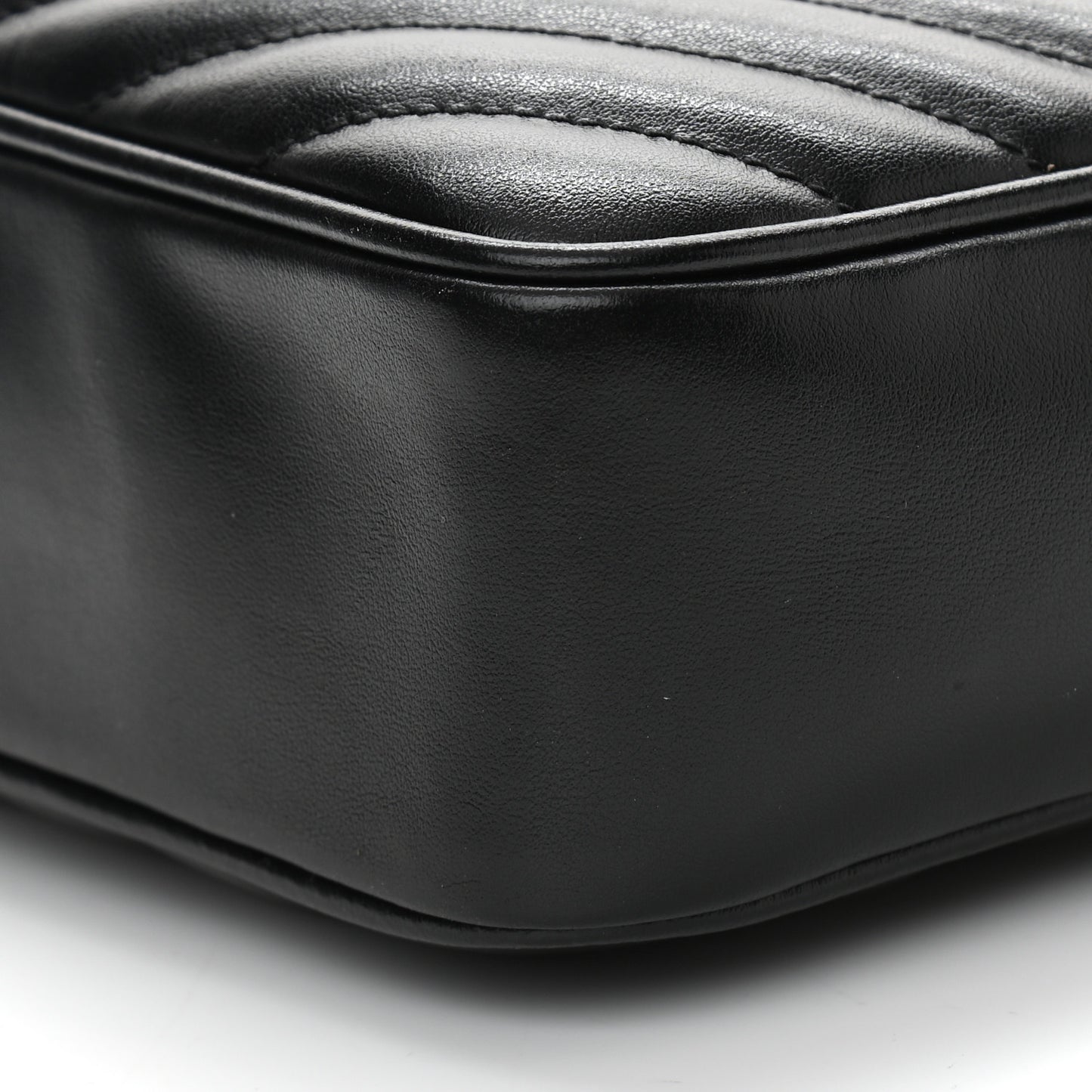 Calfskin Matelasse Monogram Lou Camera Bag Black