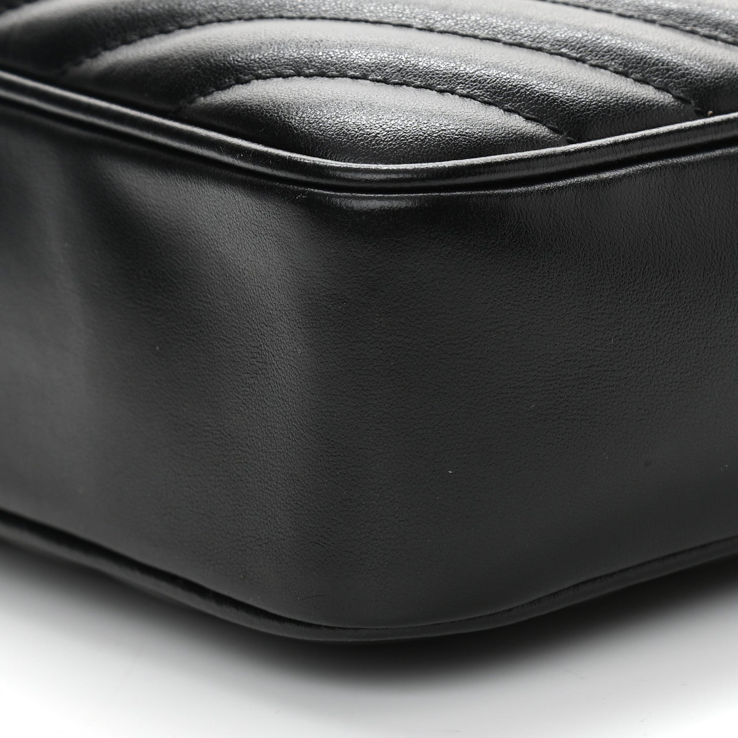 Saint Laurent Calfskin Matelasse Monogram Lou Camera Bag Black 9 of 11