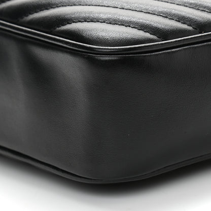 Saint Laurent Calfskin Matelasse Monogram Lou Camera Bag Black 9 of 11