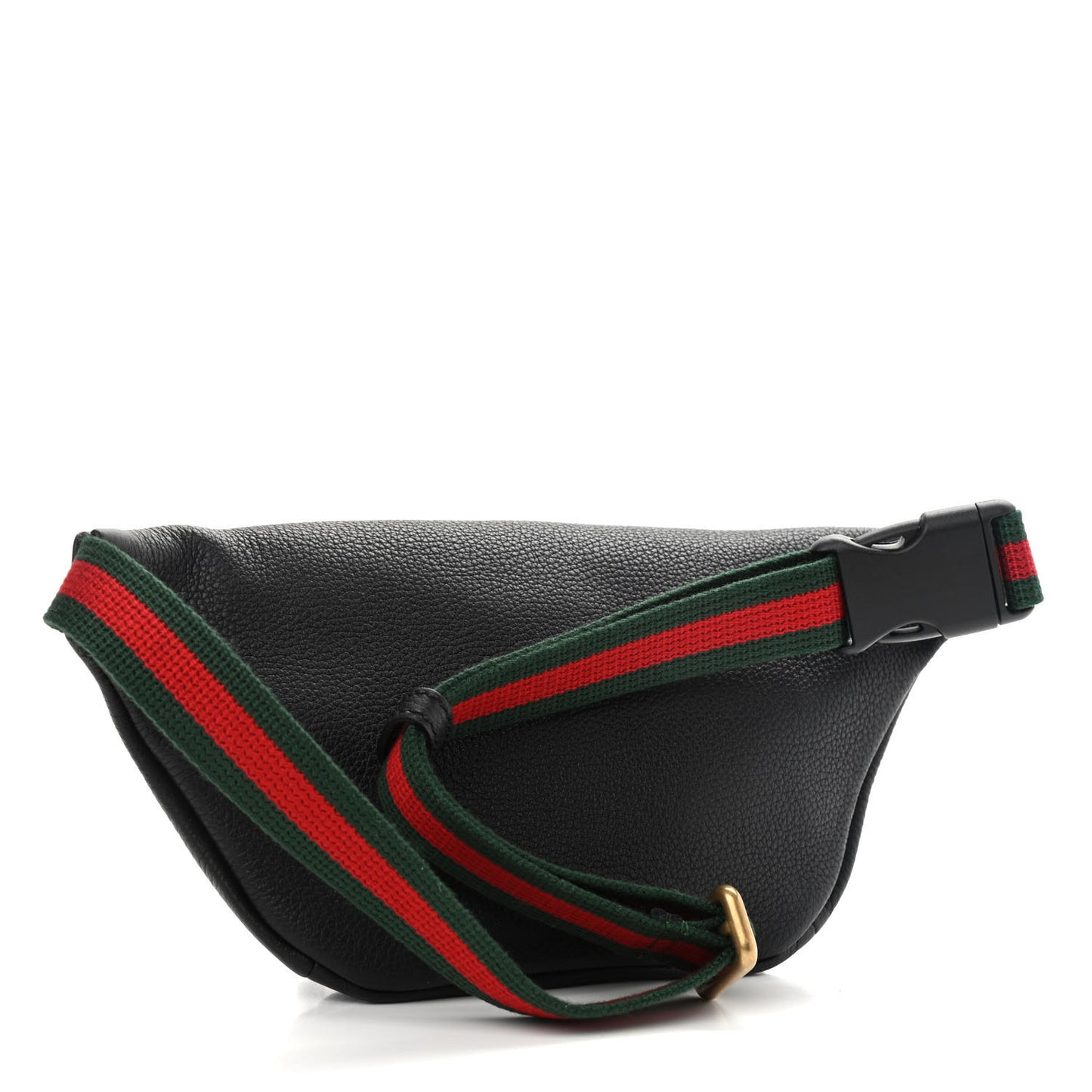 Grained Calfskin Small Logo Belt Bag Black