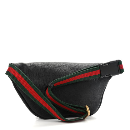 Gucci Grained Calfskin Small Logo Belt Bag Black 3 of 10