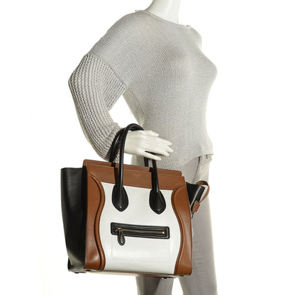 Celine Smooth Calfskin Mini Tri-Color Luggage 2 of 8