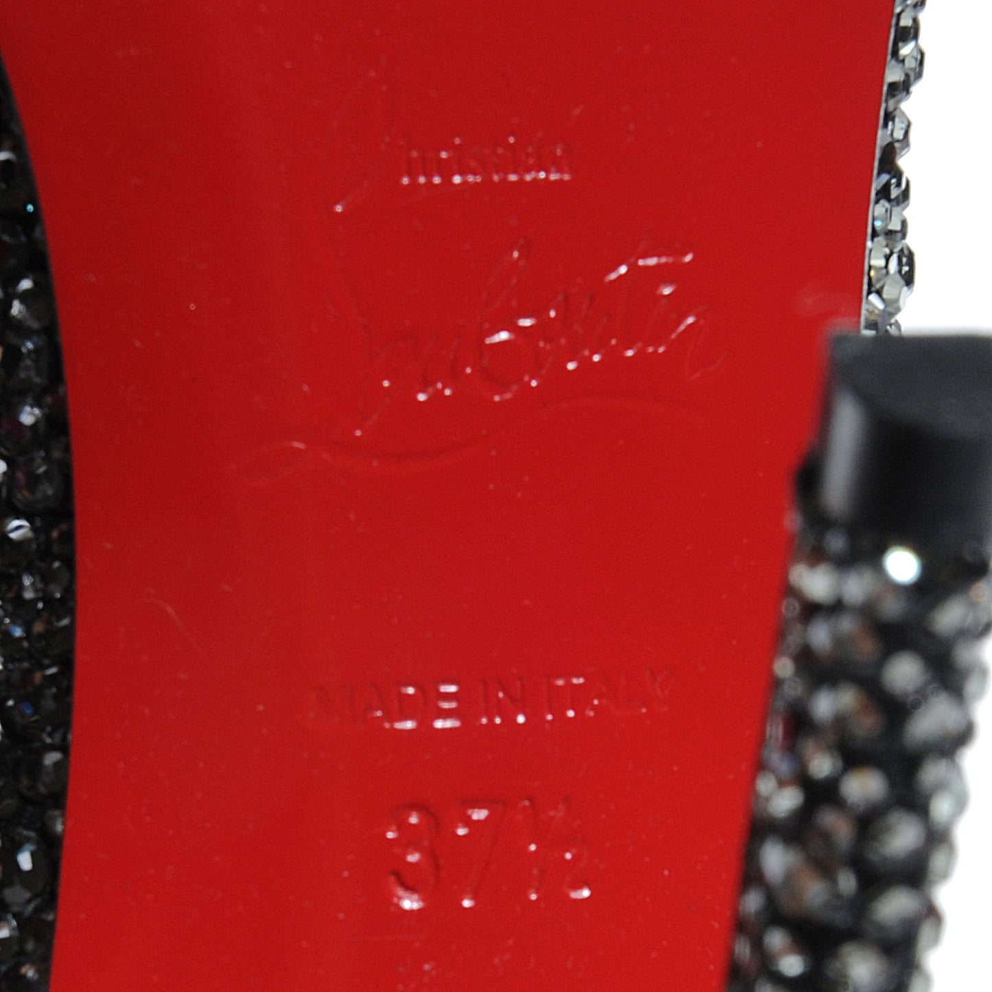 Suede Crystal Sexy Strass 100 Peep Toe Pumps 37.5 Black Diamond