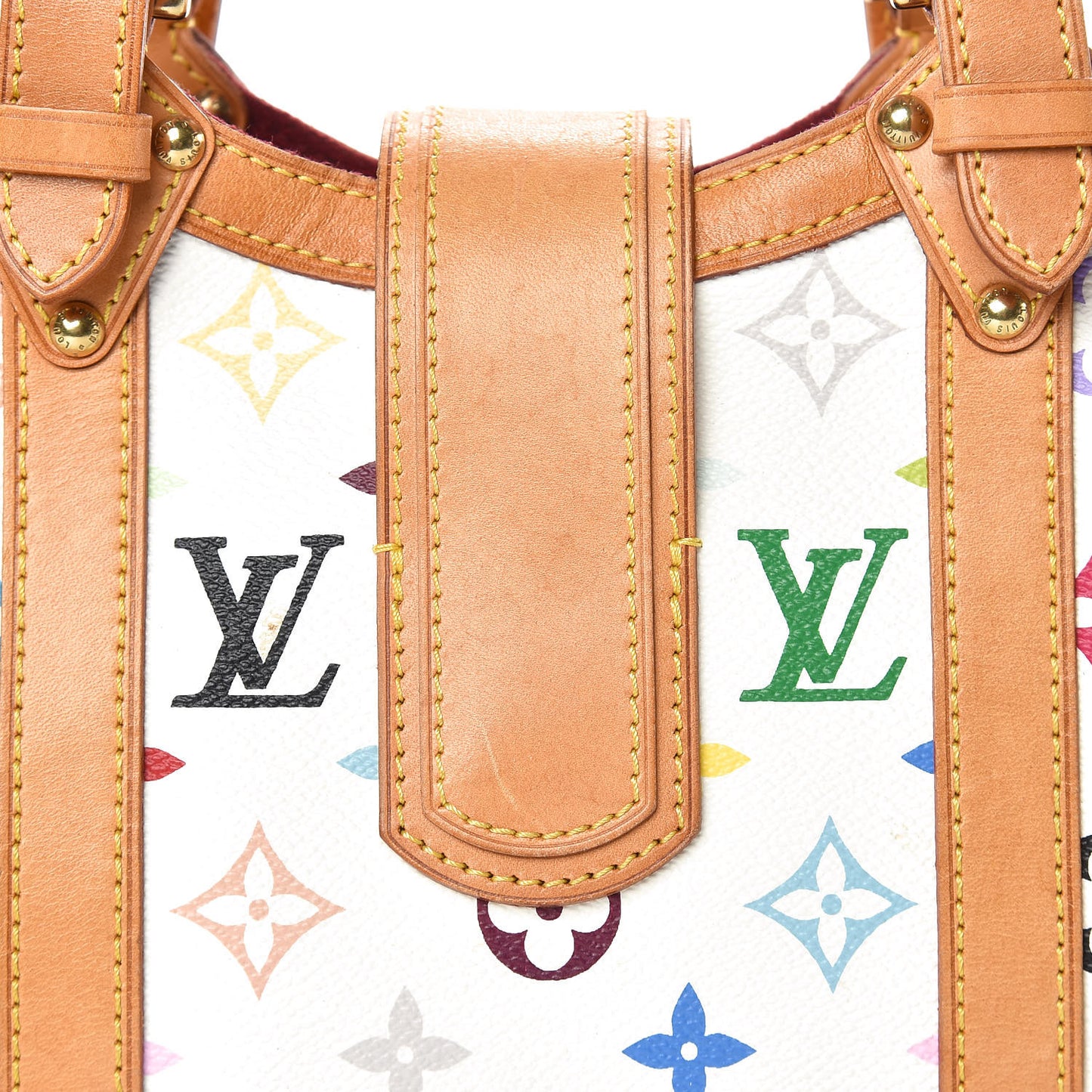 Monogram Multicolor Theda GM White