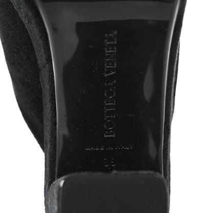Bottega Veneta Velvet Gleam Mule Sandals 38 Black 6 of 7