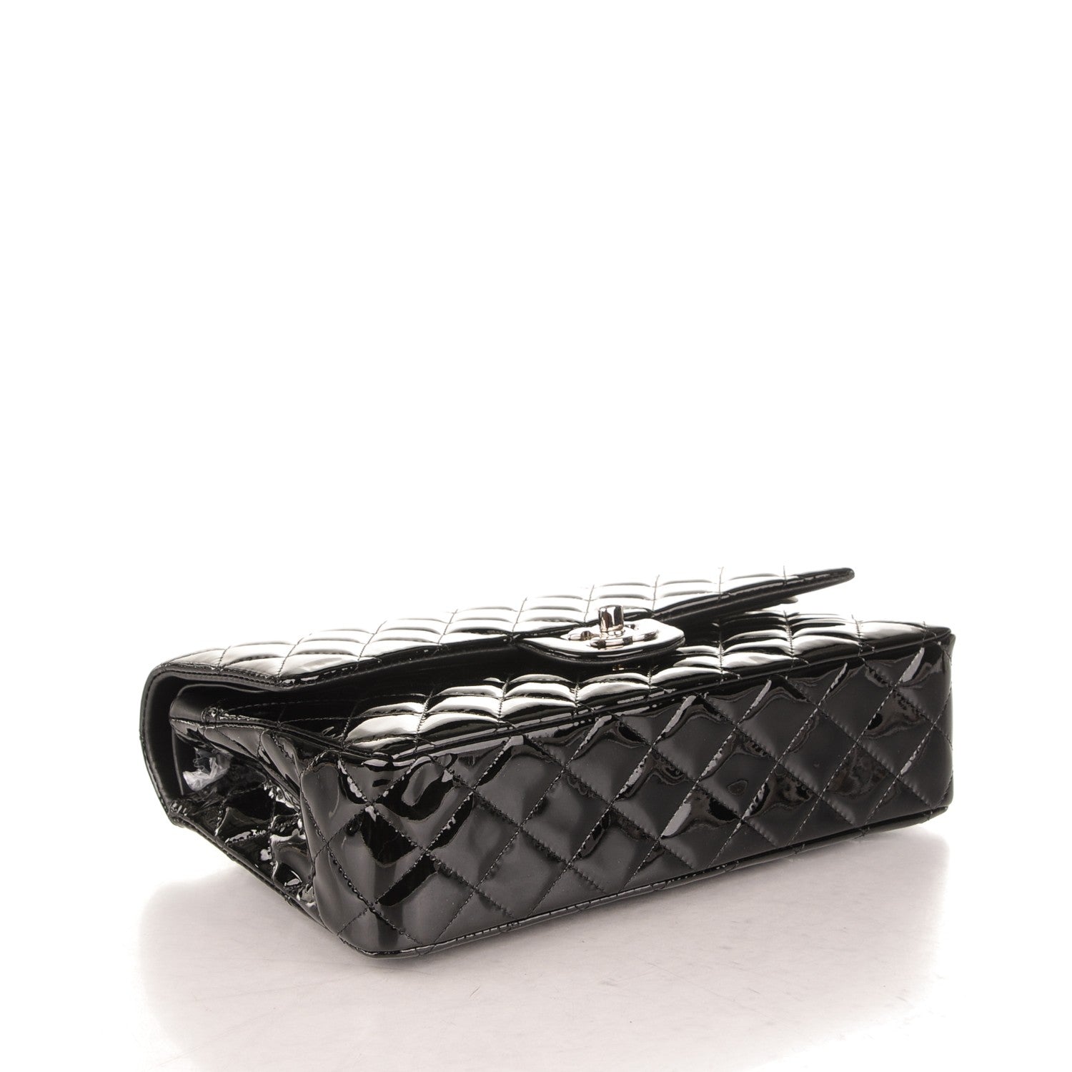 Chanel Patent Quilted Medium Double Flap Black 4 of 7