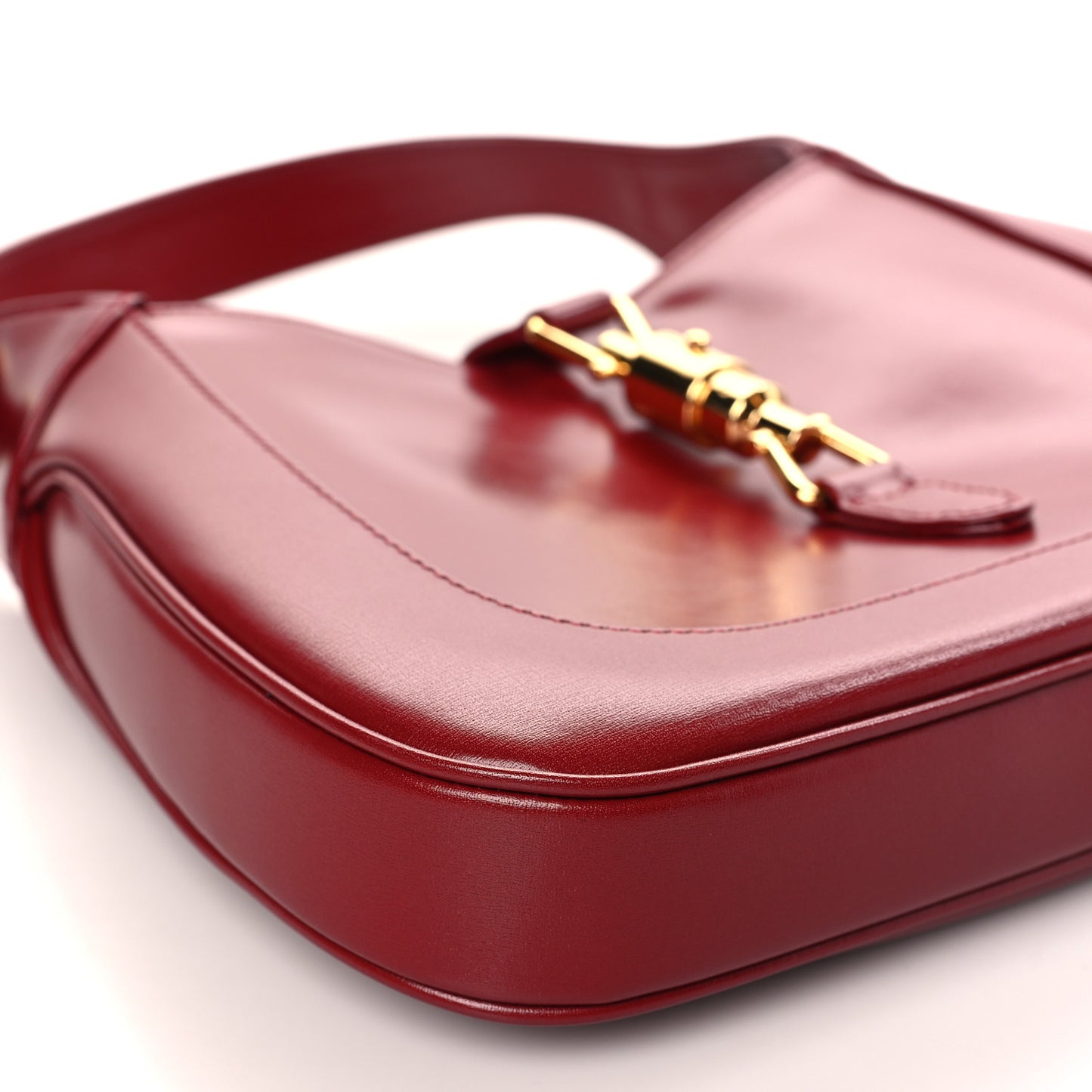 Boarded Dyana Lux Calfskin Small Jackie 1961 Hobo New Cherry Red