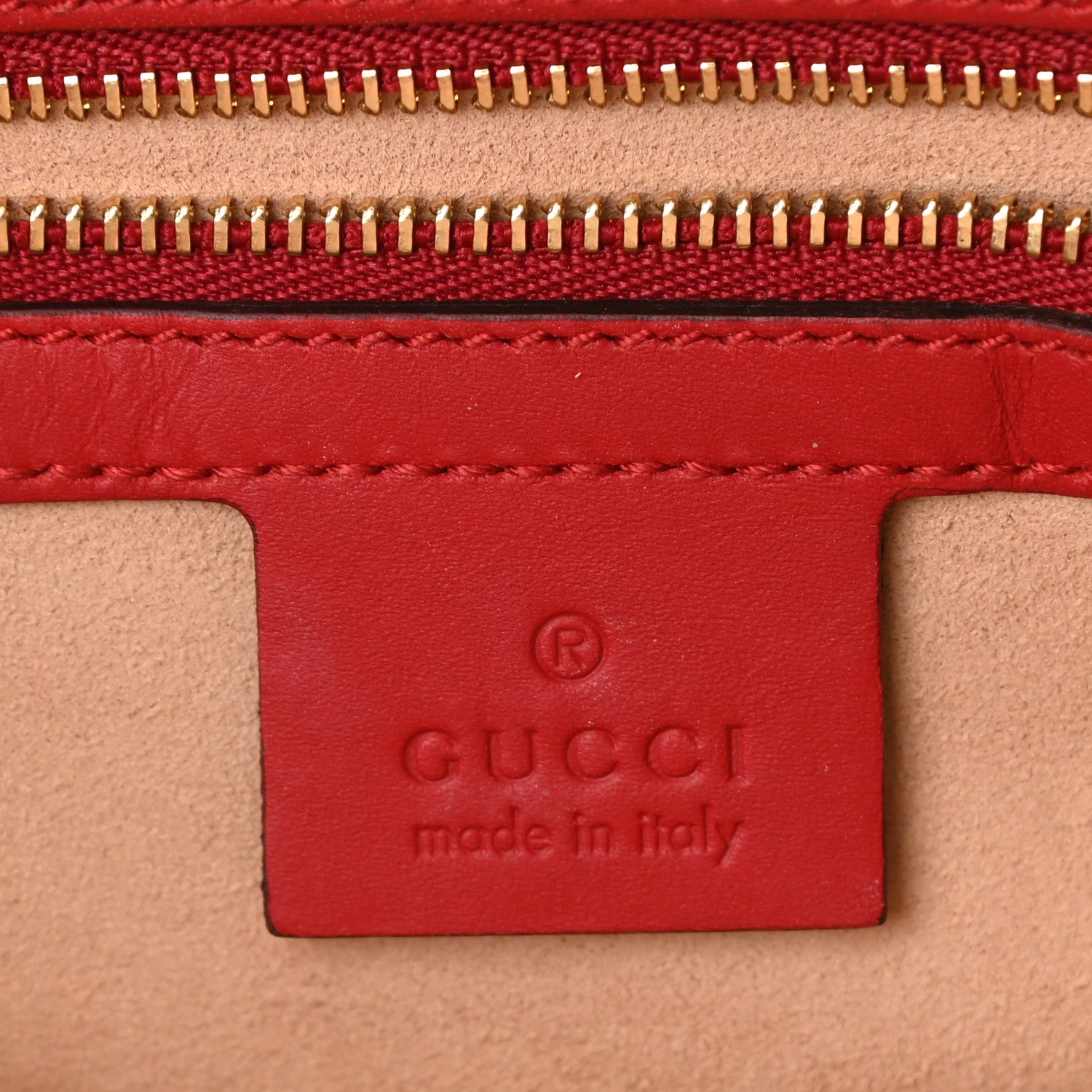 Gucci GG Supreme Monogram Heart Embroidered Small Boston Red 6 of 9
