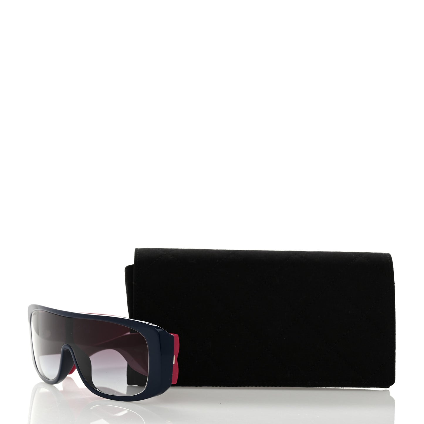 Acetate Shield Sunglasses 71466-A Blue Pink