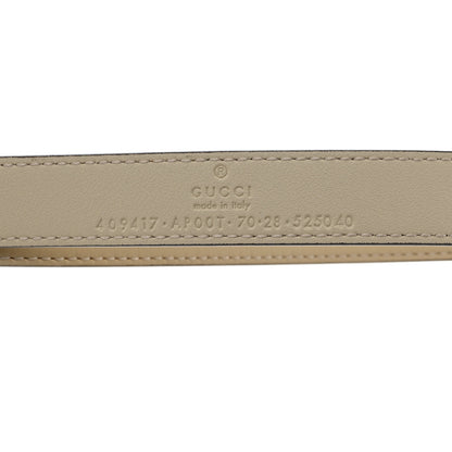 Gucci Calfskin Double G 20mm Belt 70 28 Mystic White 5 of 5